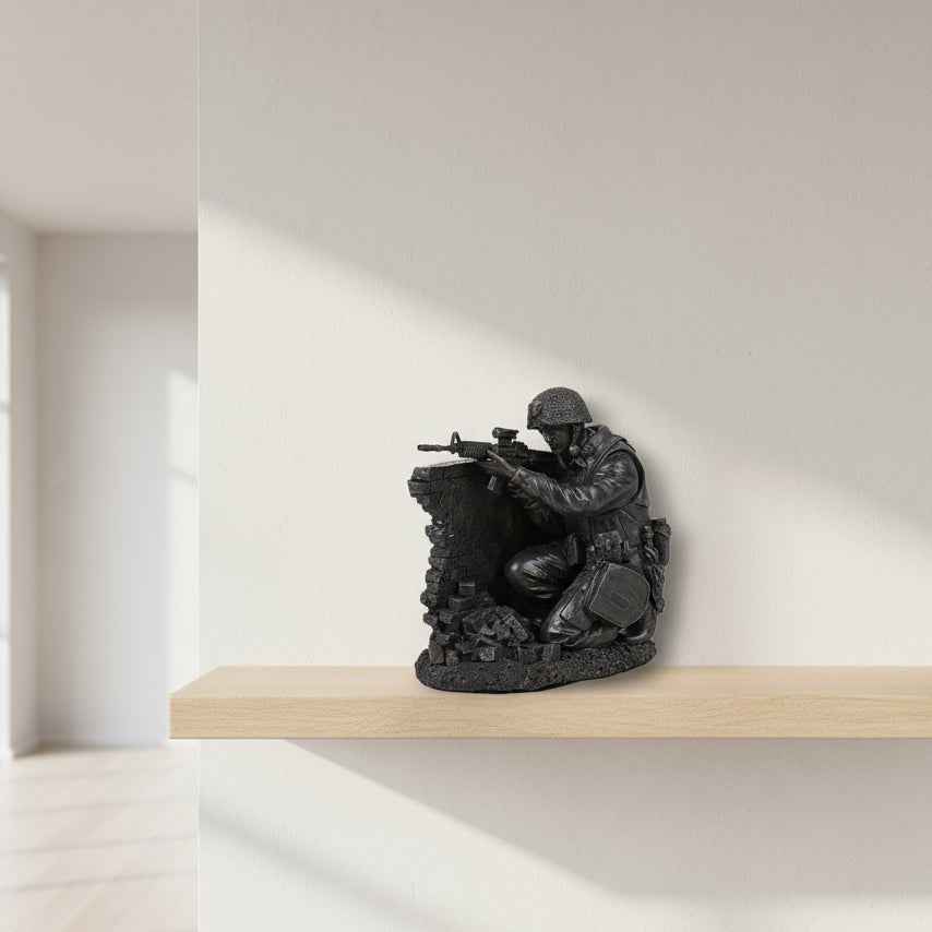 America's Finest Brave Soldier Holding Position Military Heroes Collectible Figurine