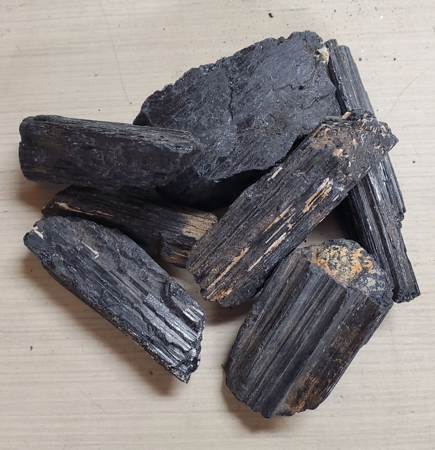 Black Tourmaline Rough Rock - 1 Pound