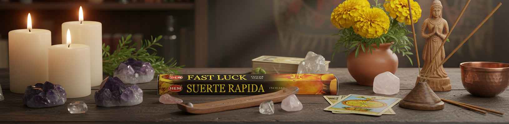 Hem Hexagon Fast Luck Incense Sticks – Divine Intentions