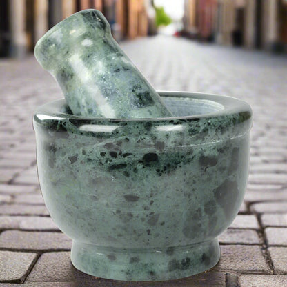 2 Inch Green Marble Mortar And Pestle