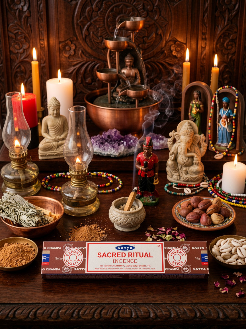 Satya Sacred Ritual Incense Sticks for Spiritual Cleansing and Meditation