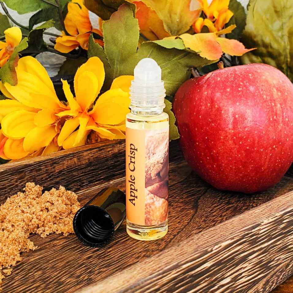 Shadow Scents Apple Crisp Roll-On Perfume Body Oil – Sweet Apple Pie Inspired Gourmand Fragrance