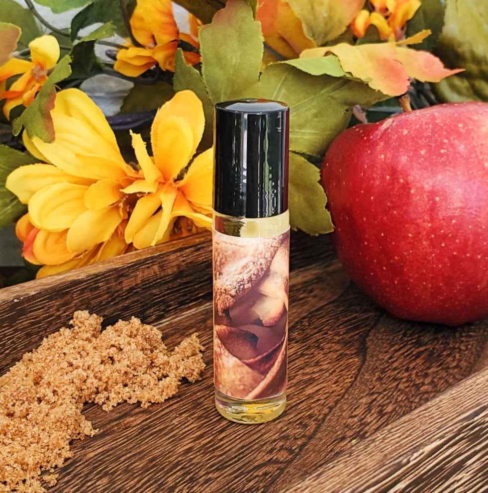 Shadow Scents Apple Crisp Roll-On Perfume Body Oil – Sweet Apple Pie Inspired Gourmand Fragrance