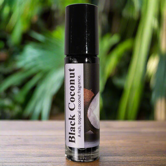 Shadow Scents Black Coconut Roll-On Perfume Body Oil - Rich Tropical Body Oil