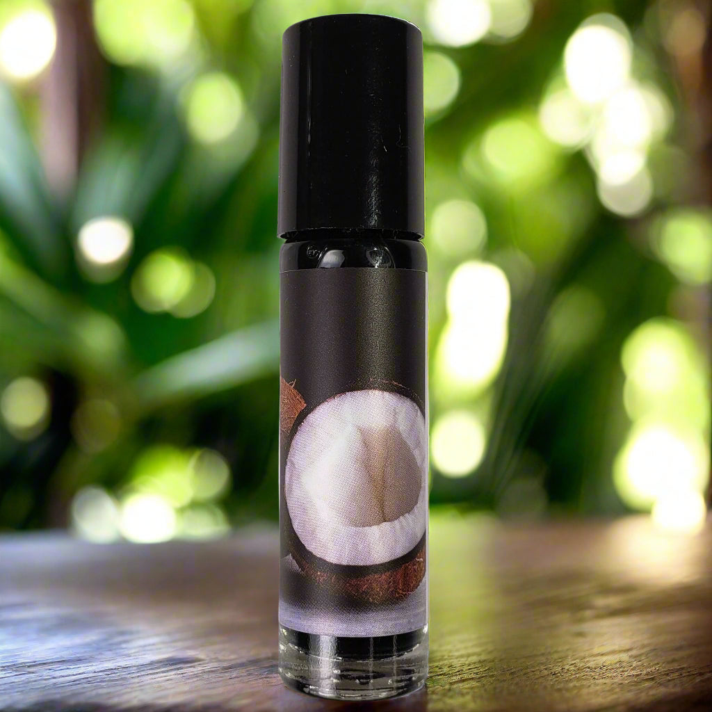 Shadow Scents Black Coconut Roll-On Perfume Body Oil - Rich Tropical Body Oil
