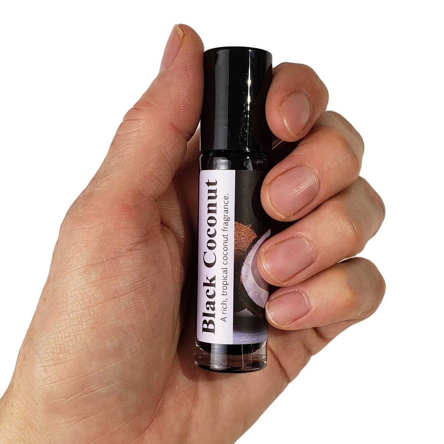 Shadow Scents Black Coconut Roll-On Perfume Body Oil - Rich Tropical Body Oil