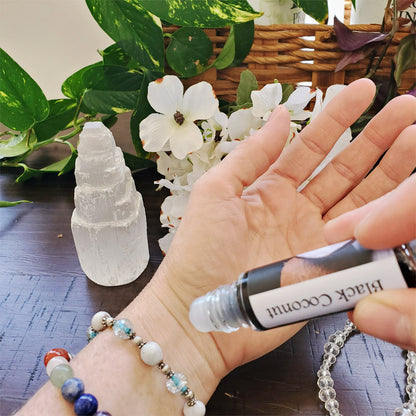 Shadow Scents Black Coconut Roll-On Perfume Body Oil - Rich Tropical Body Oil