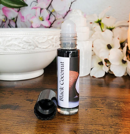 Shadow Scents Black Coconut Roll-On Perfume Body Oil - Rich Tropical Body Oil