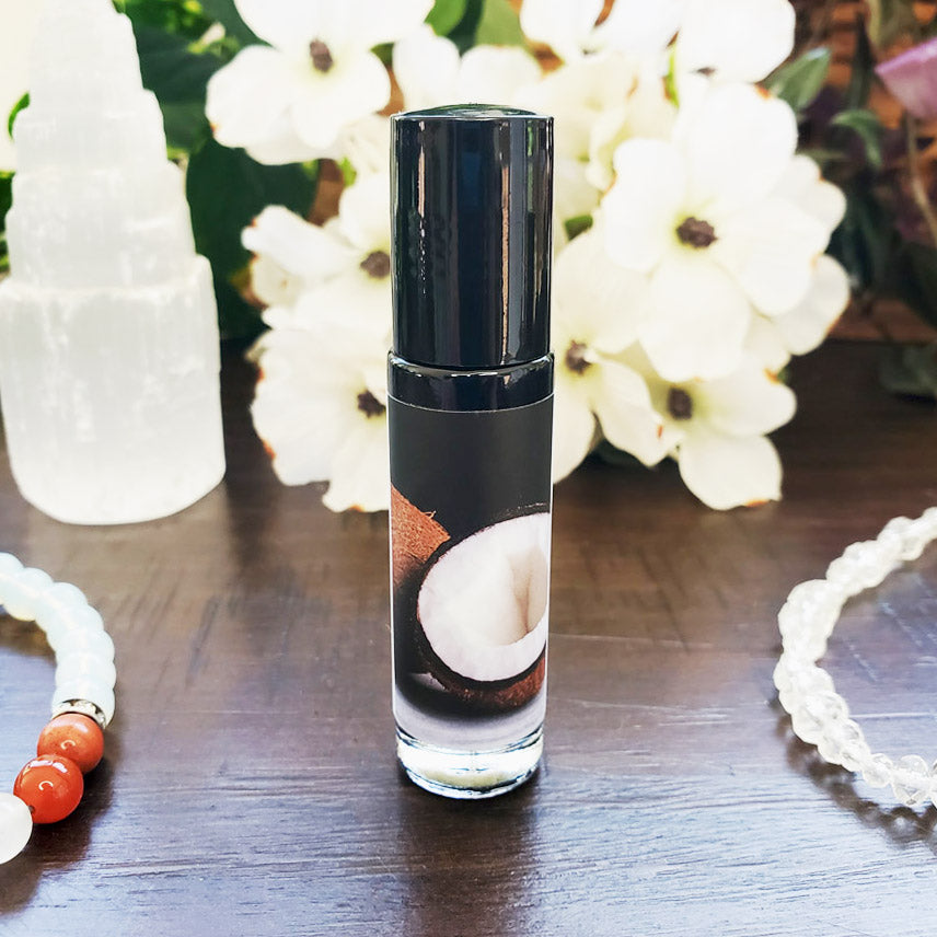 Shadow Scents Black Coconut Roll-On Perfume Body Oil - Rich Tropical Body Oil