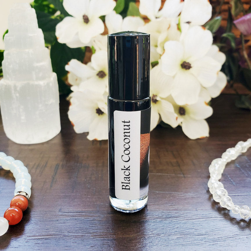 Shadow Scents Black Coconut Roll-On Perfume Body Oil - Rich Tropical Body Oil