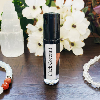 Shadow Scents Black Coconut Roll-On Perfume Body Oil - Rich Tropical Body Oil