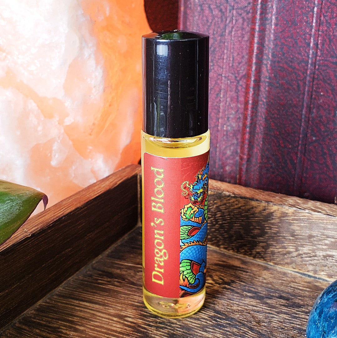 Shadow Scents Dragons Blood Roll-On Perfume Body Oil – A Magical, Earthy Unisex Fragrance & Cologne Oil