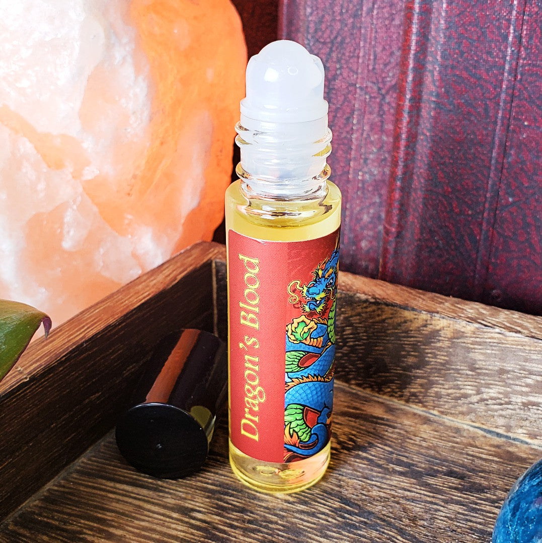Shadow Scents Dragons Blood Roll-On Perfume Body Oil – A Magical, Earthy Unisex Fragrance & Cologne Oil