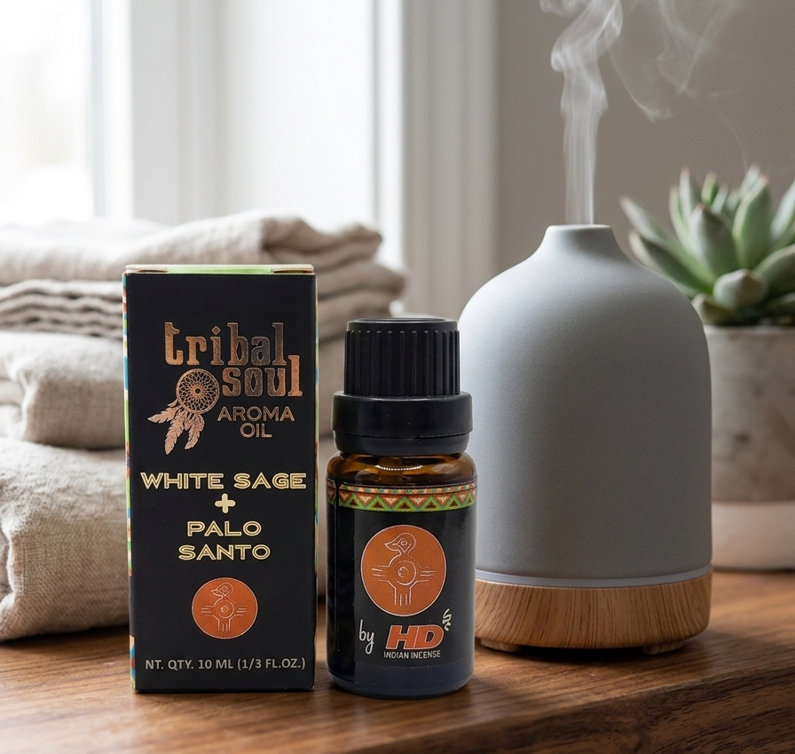 Tribal Soul White Sage & Palo Santo Aroma Oil for Purifying Energy