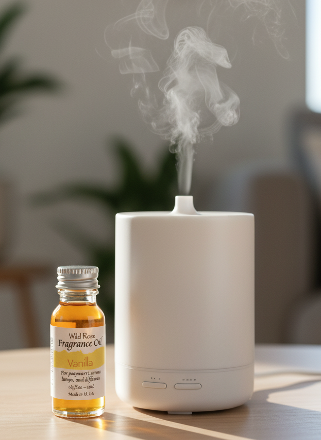 Moonlight Rose Vanilla Fragrance Oil - Enchanting Scent for Home and Body