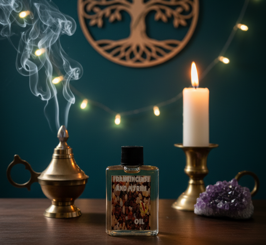 Frankincense & Myrrh Anointing Oil for Spiritual Wellness and Aromatherapy
