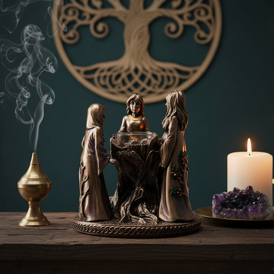 Mother Maiden Crone Tea Lite Candle Holder - Divine Intentions