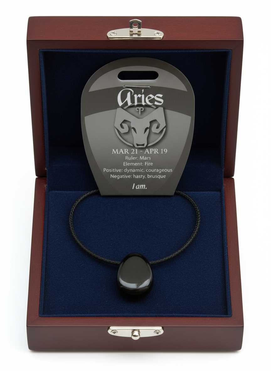 Aries Hematite Gemstone Necklace - Enhance Your Style and Energy