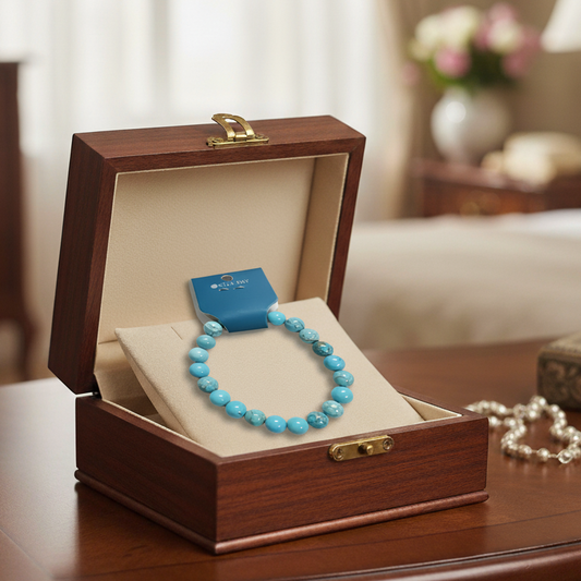 Turquoise 8 MM Bracelet - Stylish Natural Gemstone Accessory