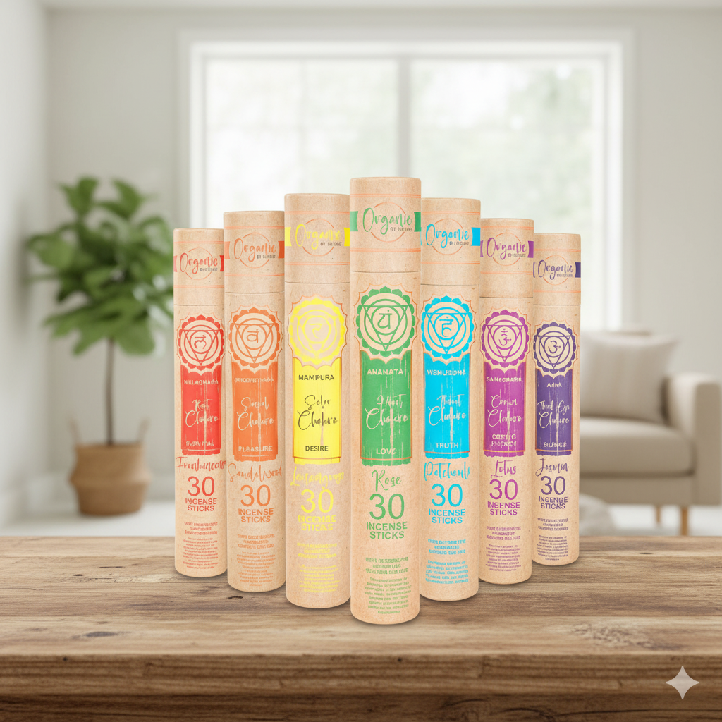 Organic By Nature Chakra Incense - Divine Intentions