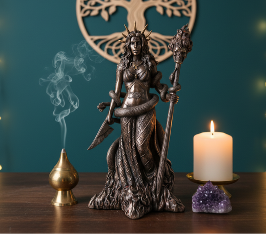 Hecate Statue - Enchanting Home Decor for Spiritual Transformation