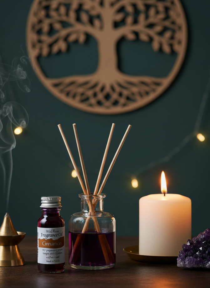 Moonlight Rose Cinnamon Fragrance Oil - Enchanting Aroma for Home & Personal Use