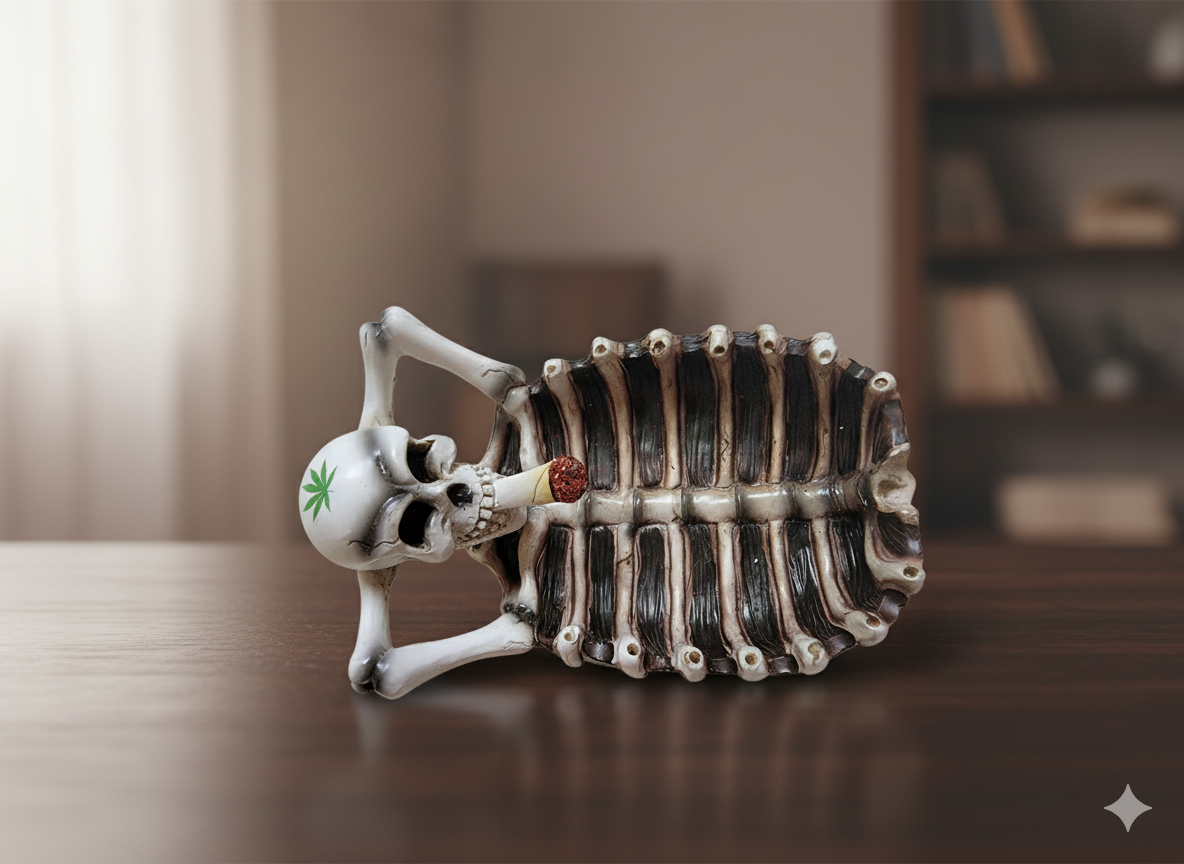 Skelton Ashtray - Divine Intentions