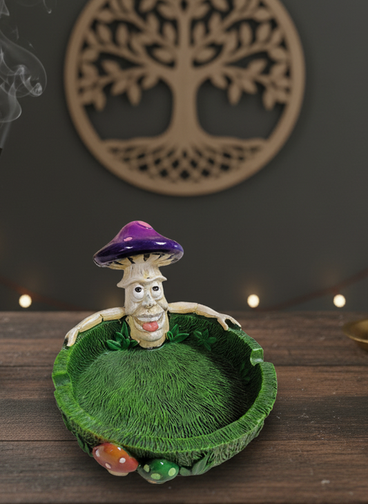 Mushroom Face Ashtray - Unique Decorative and Functional Smoking Accessory