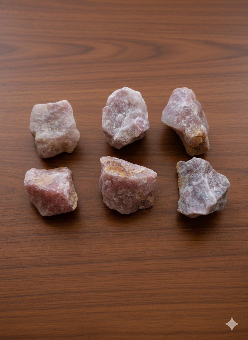 Rough Morganite Quartz Stones - Divine Intentions