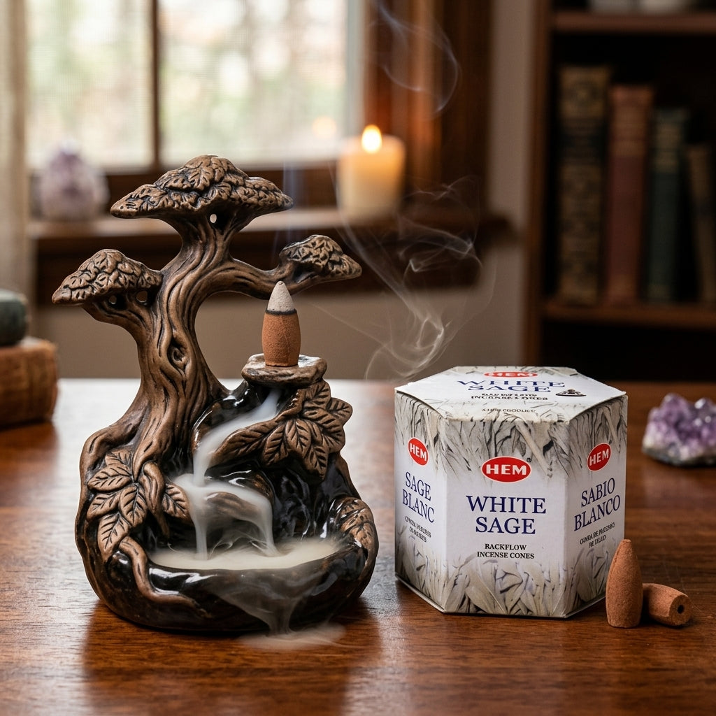 Hem White Sage Backflow Incense Cones