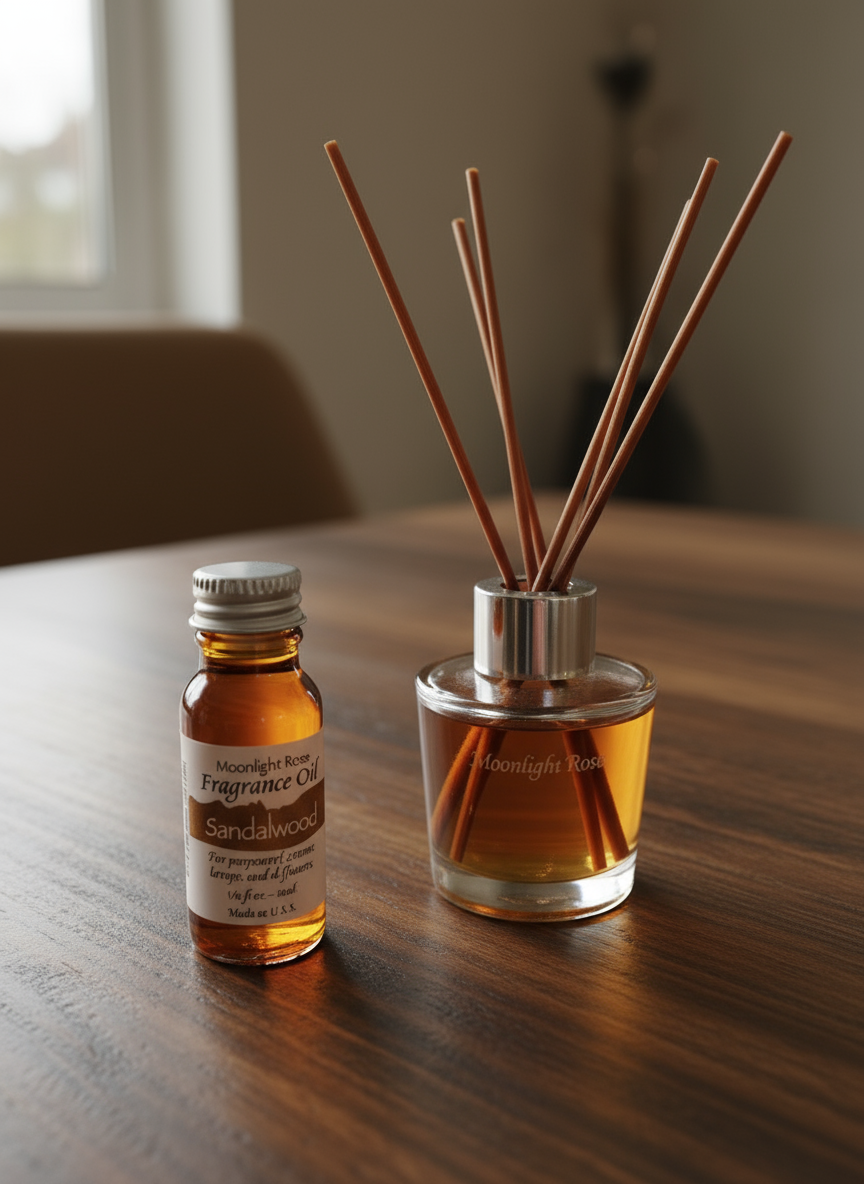 Moonlight Rose Sandalwood Fragrance Oil for Enchanting Aromas