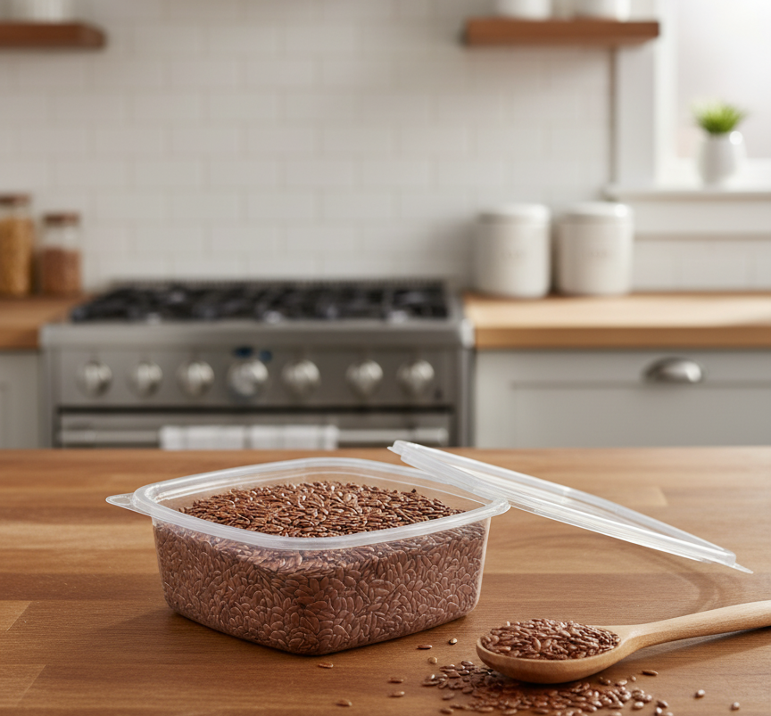 Flax Seed Whole Certified Organic Bulk 3 OZ - Premium Quality Nutrition