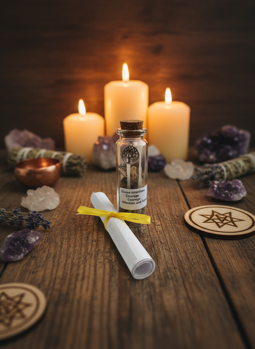 Courage Intention Spell Jar - Divine Intentions