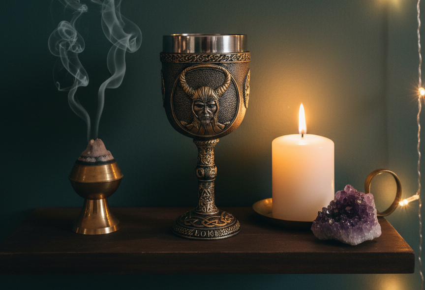 Loki Goblet - Enchanting Drinkware Inspired by Norse Mythology
