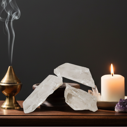 Quartz Crystal Points for Healing and Meditation