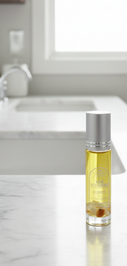New Beginnings Energy Stone Roll On Body Oil for Revitalizing Aromatherapy