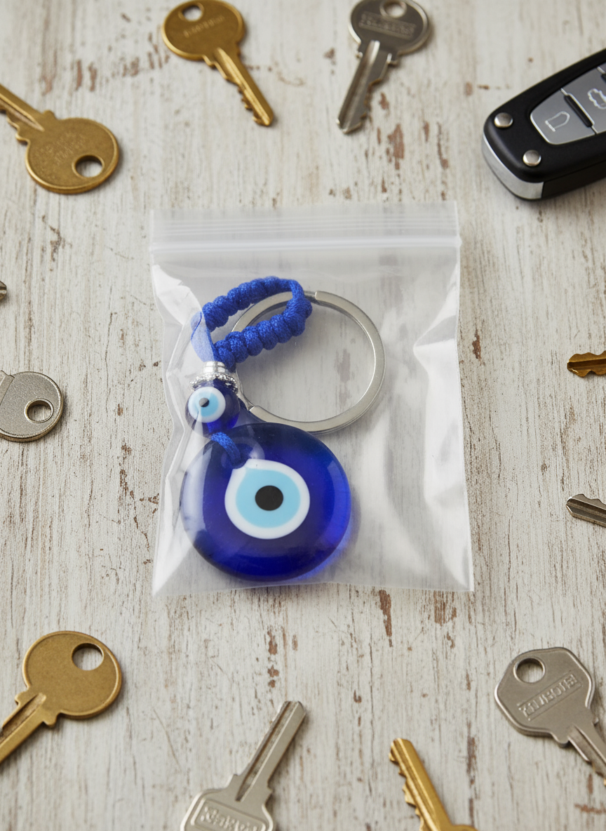 Evil Eye Keychain for Protection and Style
