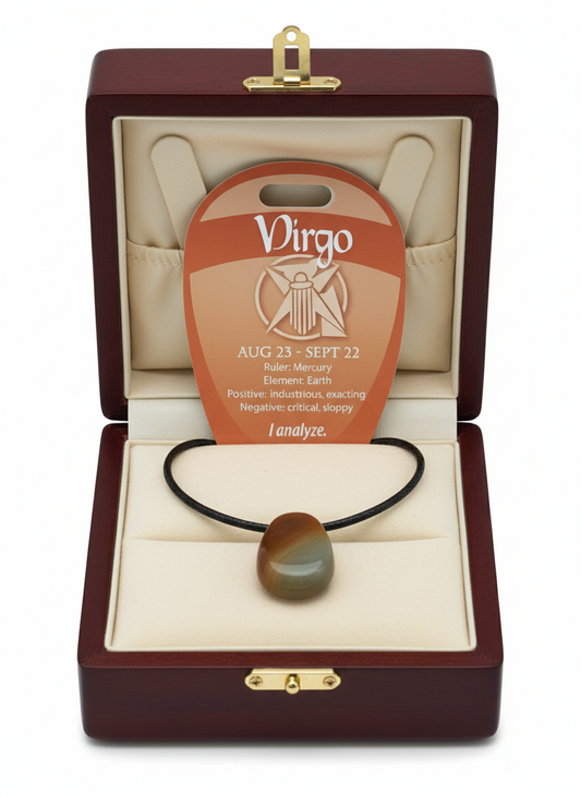 Virgo Carnelian Gemstone Necklace