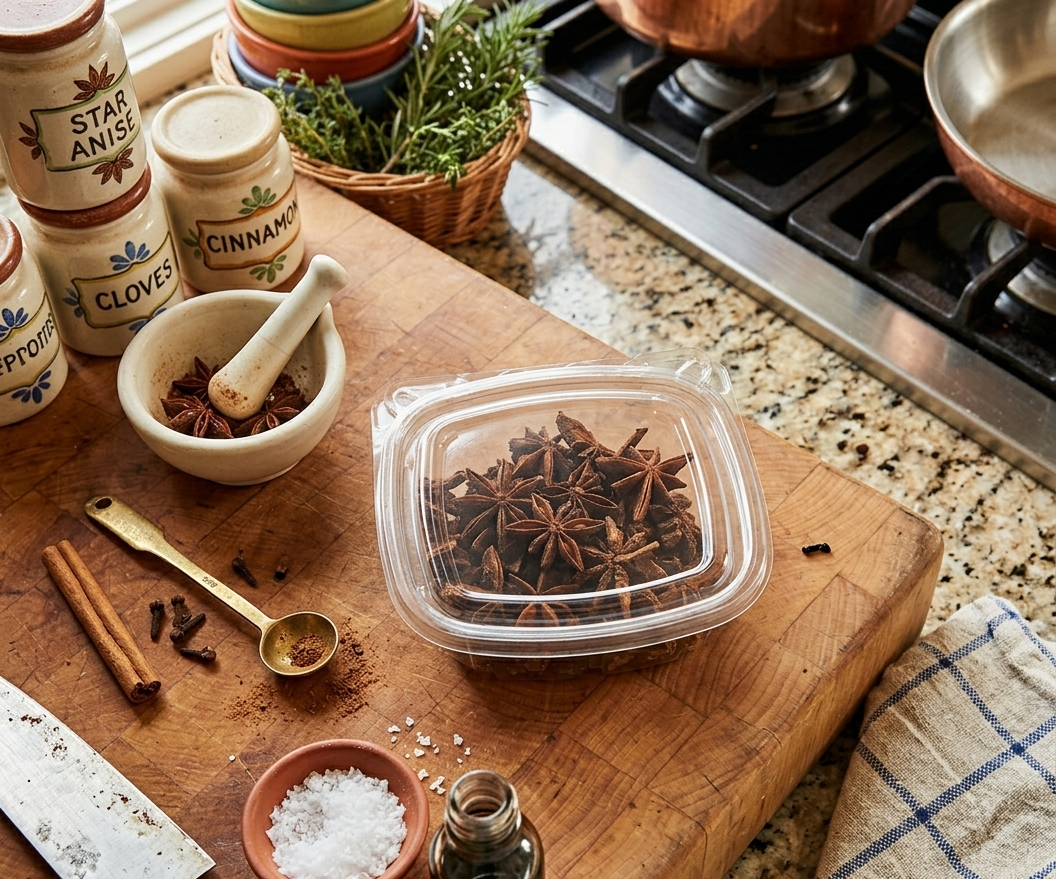 Anise Star Whole 1 Ounce - Aromatic Spice for Flavorful Cooking