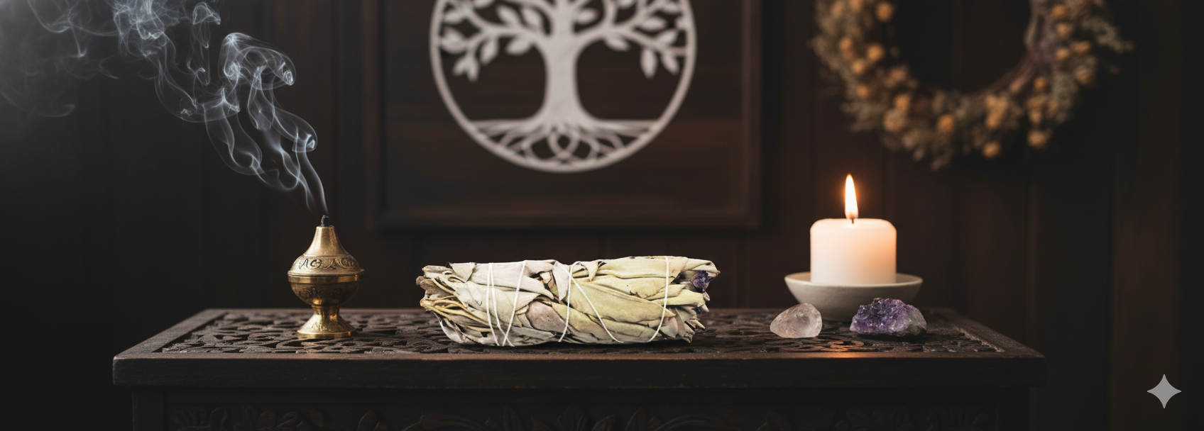 Sage Smudge Stick with Lavender 4" - Divine Intentions