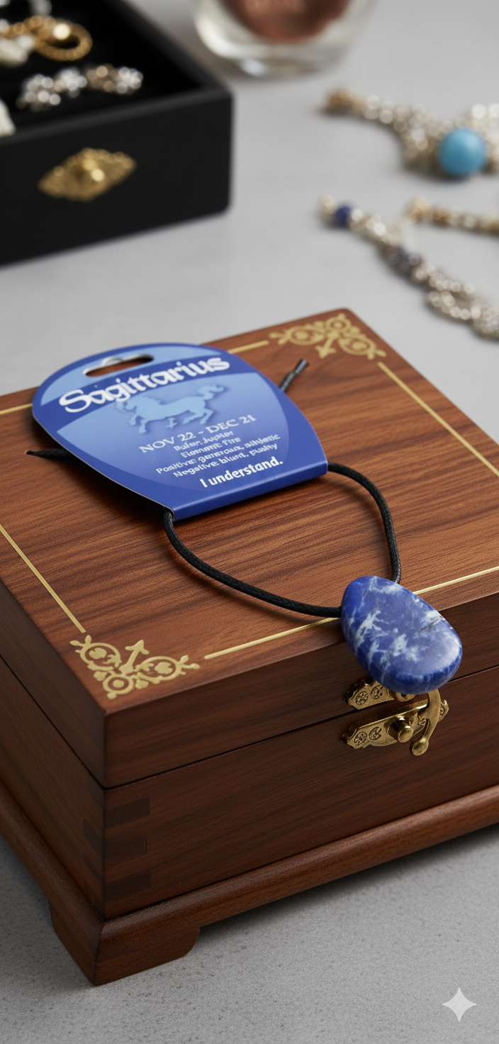 Sagittarius Sodalite Gemstone Necklace - Divine Intentions