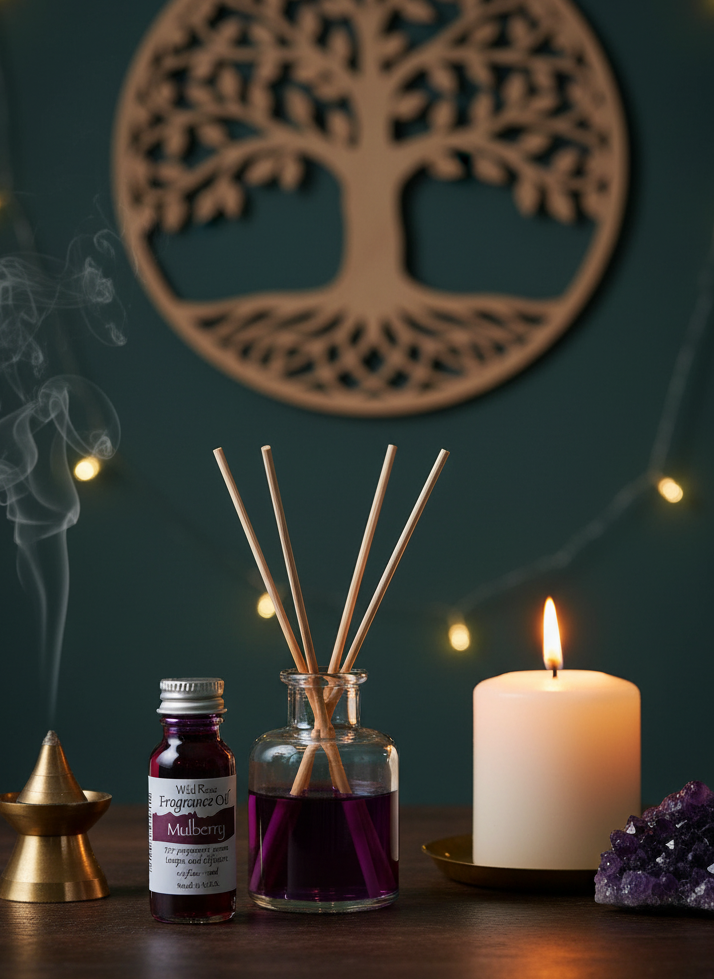 Moonlight Rose Mulberry Fragrance Oil - Enchanting Scent for Home and Body
