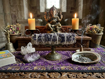 Blue Sage & Lavender Smudge Stick – 4"
