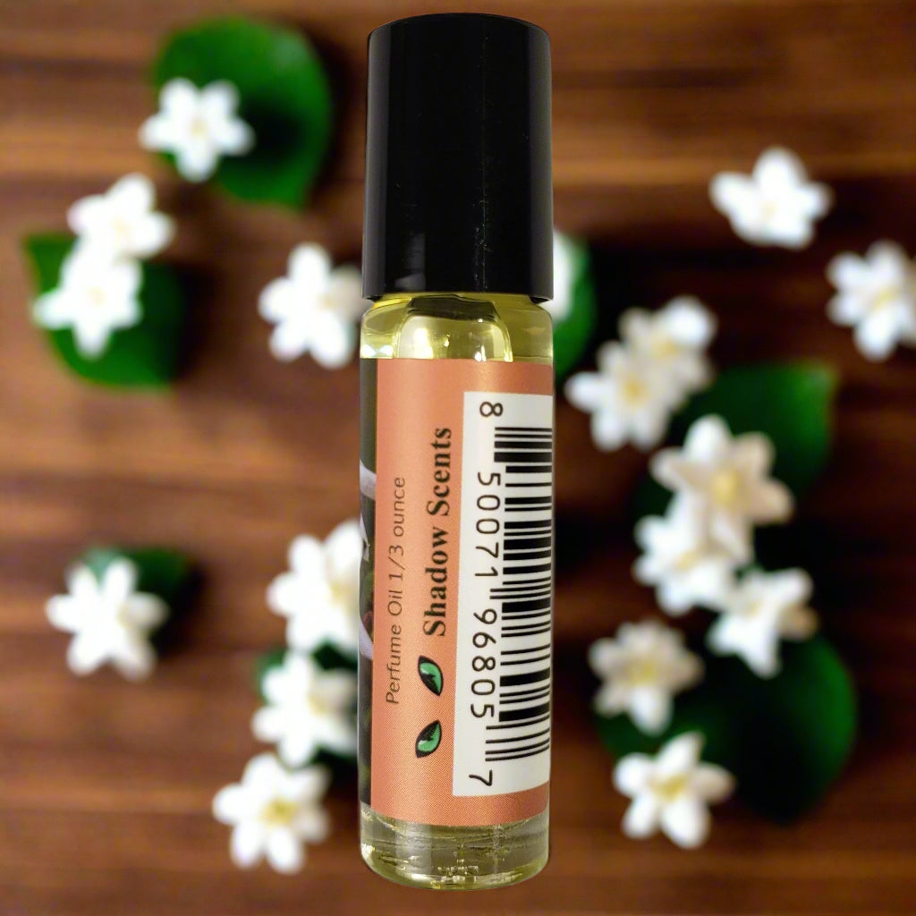 Shadow Scents Jasmine Roll-On Perfume Body Oil – Luxurious Jasmine Fragrance for Women, Floral Body Oil Perfume