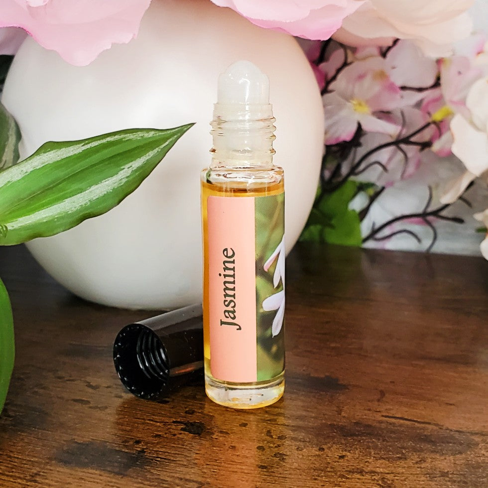 Shadow Scents Jasmine Roll-On Perfume Body Oil – Luxurious Jasmine Fragrance for Women, Floral Body Oil Perfume