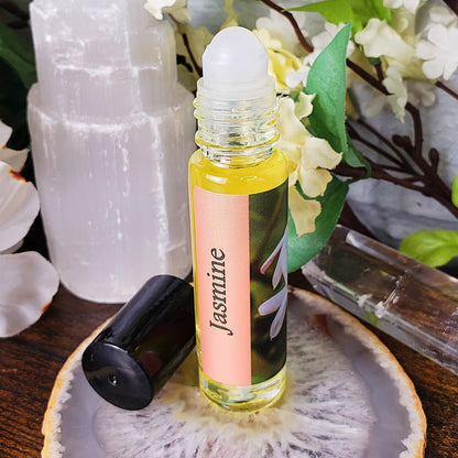 Shadow Scents Jasmine Roll-On Perfume Body Oil – Luxurious Jasmine Fragrance for Women, Floral Body Oil Perfume