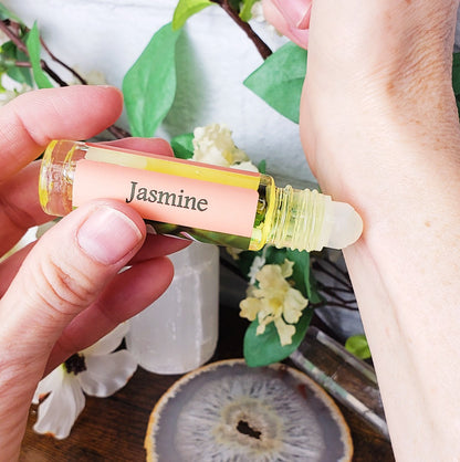 Shadow Scents Jasmine Roll-On Perfume Body Oil – Luxurious Jasmine Fragrance for Women, Floral Body Oil Perfume