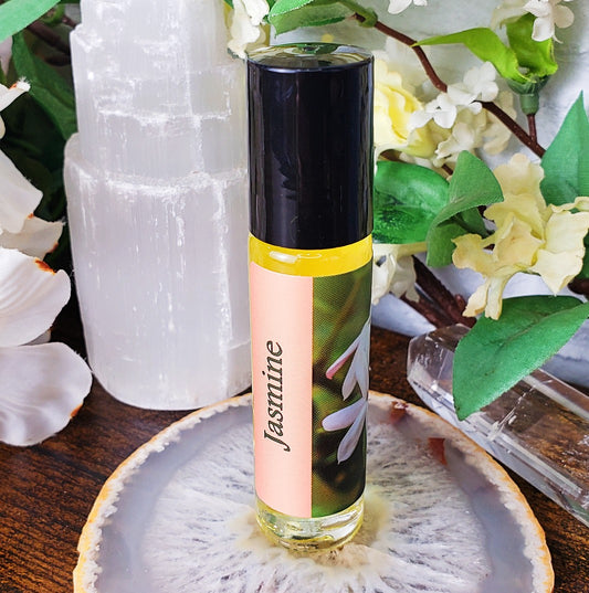 Shadow Scents Jasmine Roll-On Perfume Body Oil – Luxurious Jasmine Fragrance for Women, Floral Body Oil Perfume