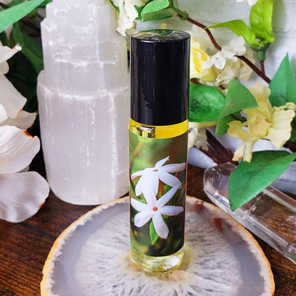 Shadow Scents Jasmine Roll-On Perfume Body Oil – Luxurious Jasmine Fragrance for Women, Floral Body Oil Perfume