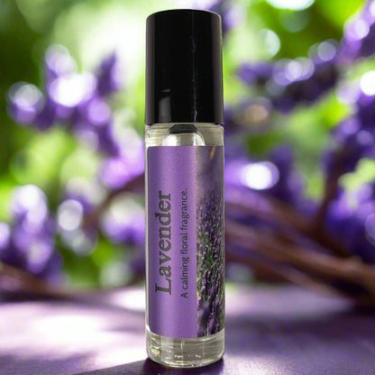 Shadow Scents Lavender Roll-On Perfume Body Oil – Soothing Floral & Herbal Fragrance Oil, Body Oil